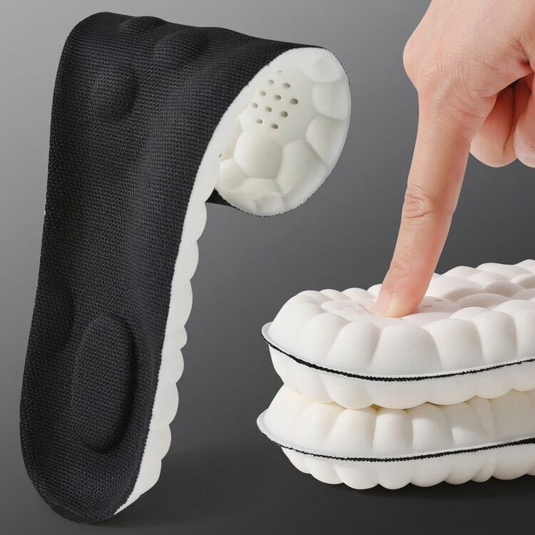 Black variant Sport Performance Insoles latex cushion