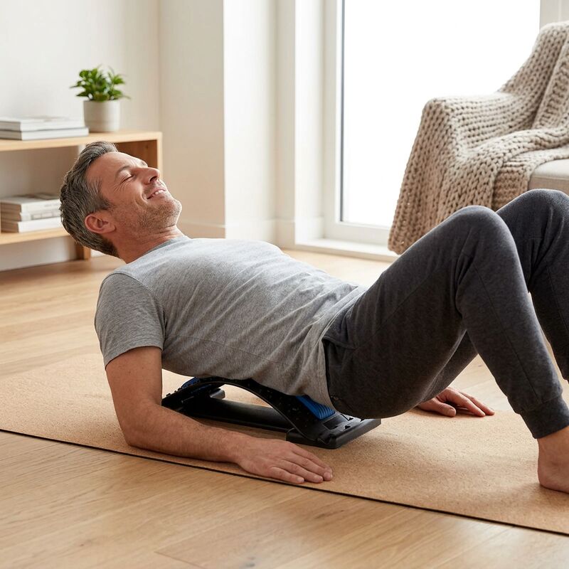 Person using Magnetic Back Stretcher lifestyle