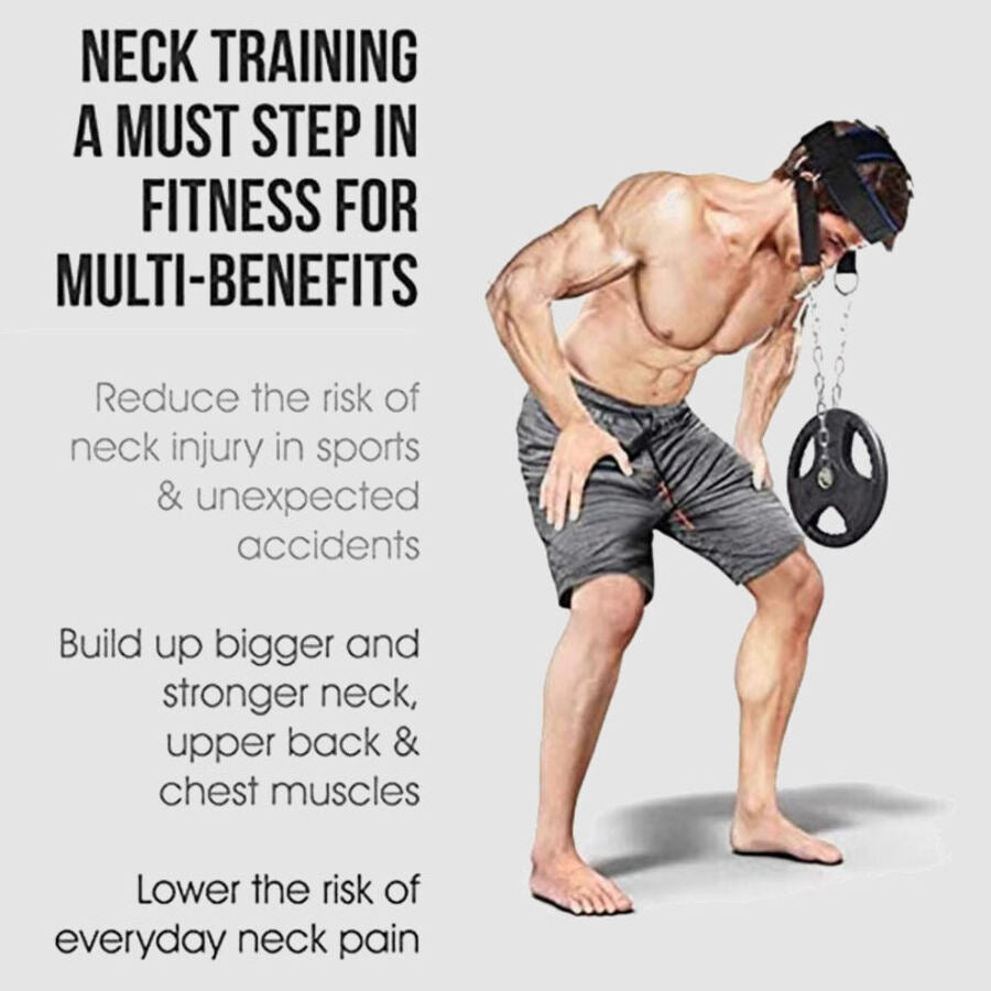 Iron Neck Trainer in use