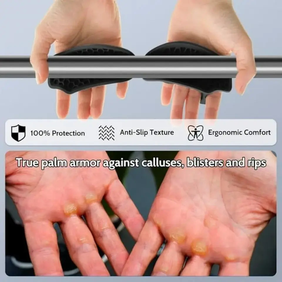 Anti-Slip Workout Grips - 100% protection anti-slip texture
