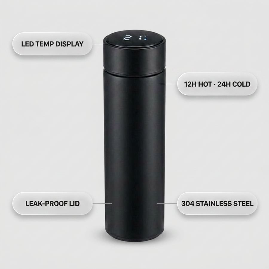 Smart Thermos features infographic