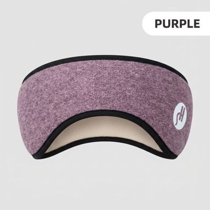 Purple contoured sleep mask headband
